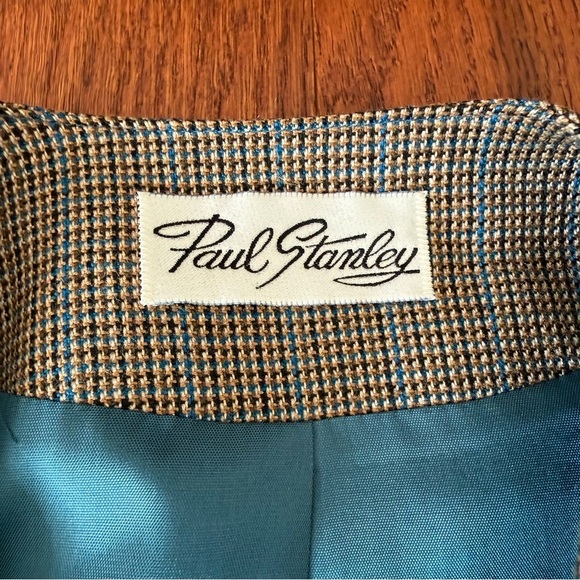 Vintage Houndstooth Cropped Jacket by Paul Stanley - Picture 8 of 11